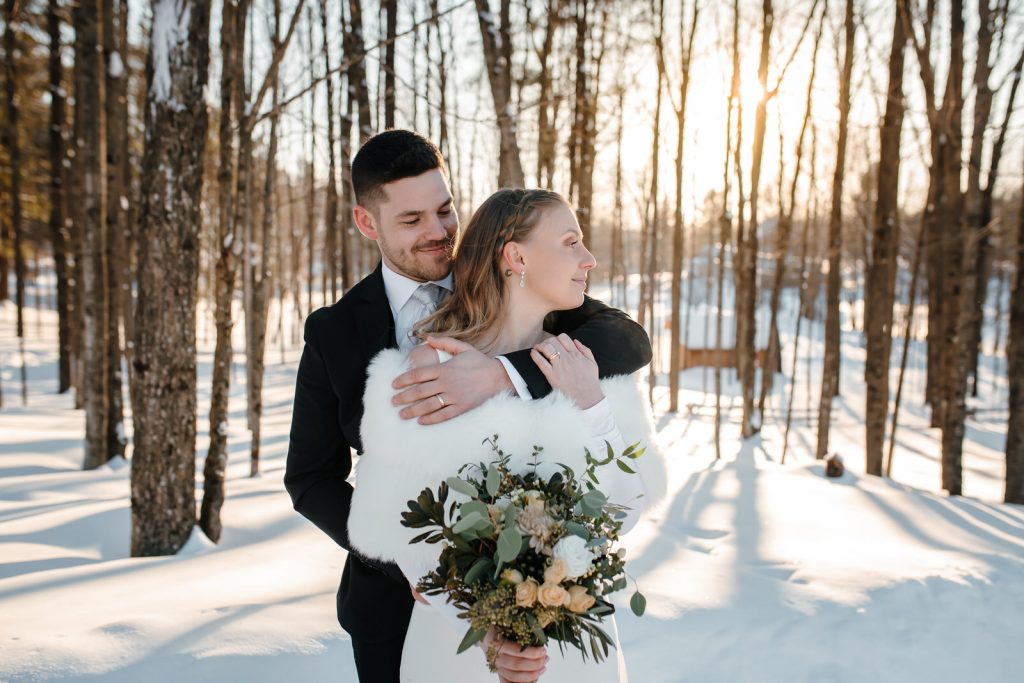 photo couple mariage hiver