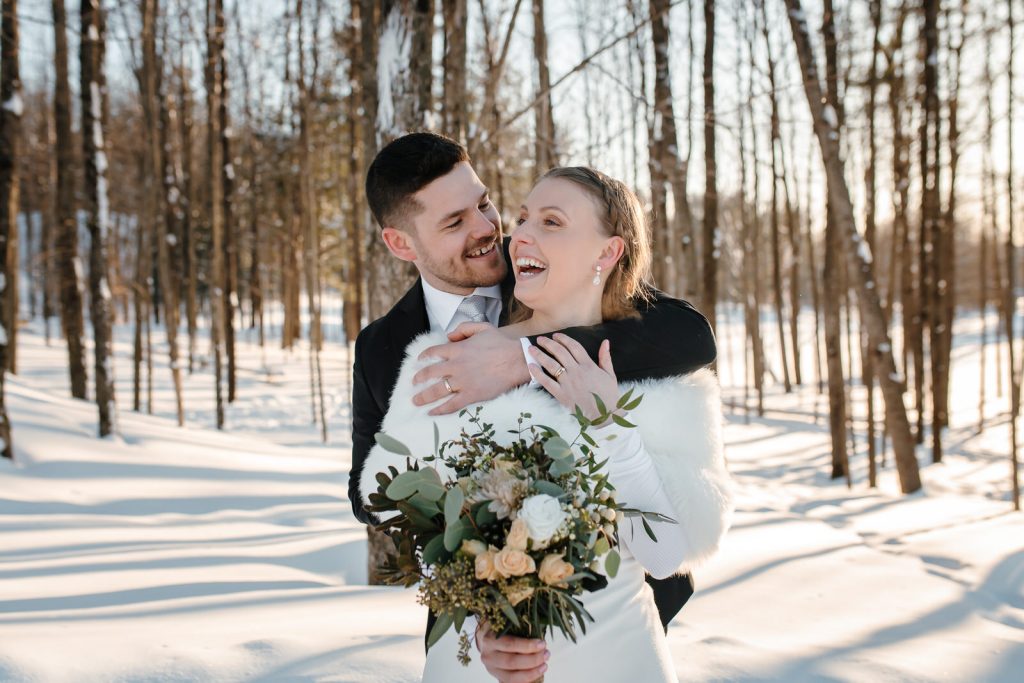 photo couple mariage hiver