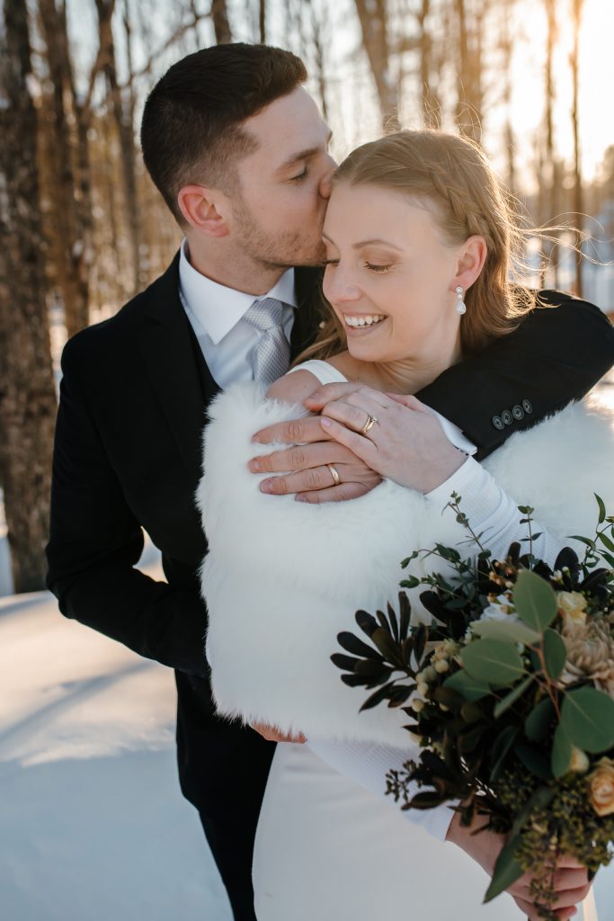 photo couple mariage hiver