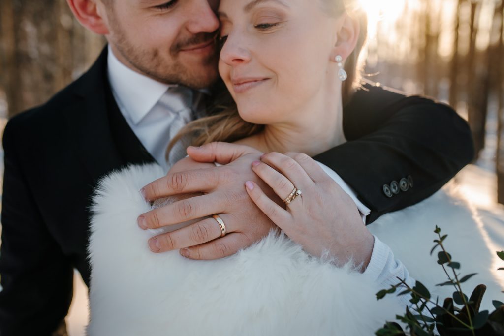 photo couple mariage hiver