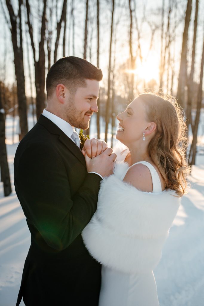 photo couple mariage hiver