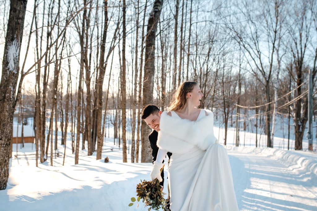 photo couple mariage hiver